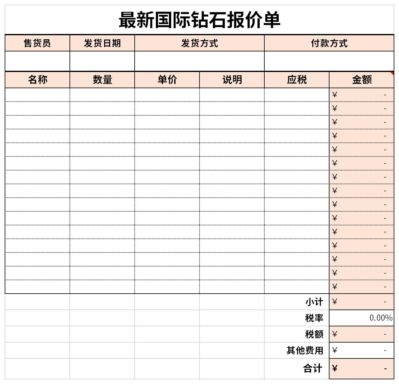 最新国际钻石报价单截图