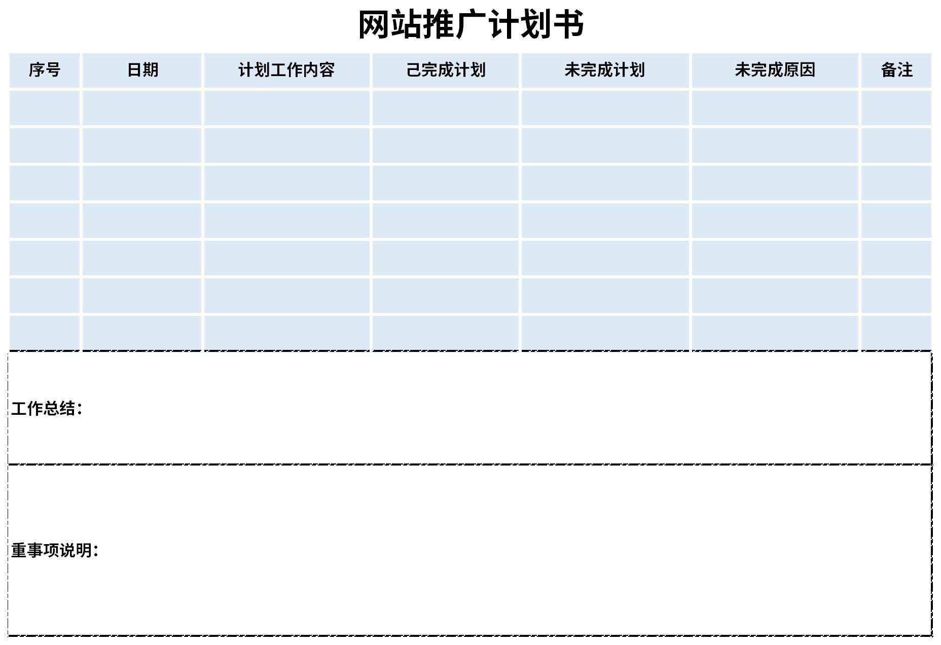 网站推广计划书截图