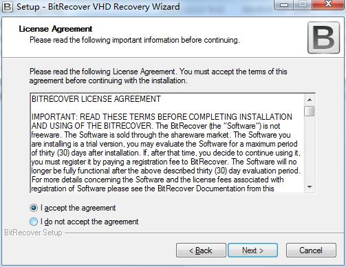 BitRecover VHD Recovery Wizard截图