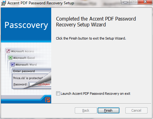 Accent PDF Password Recovery截图