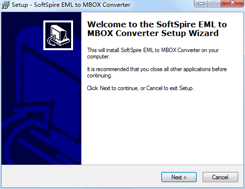 SoftSpire EML to MBOX Converter截图