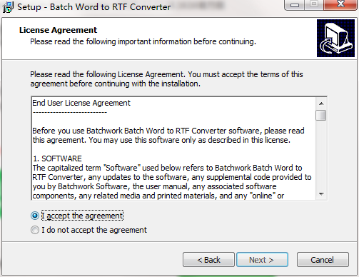 Batch Word to RTF Converter截图