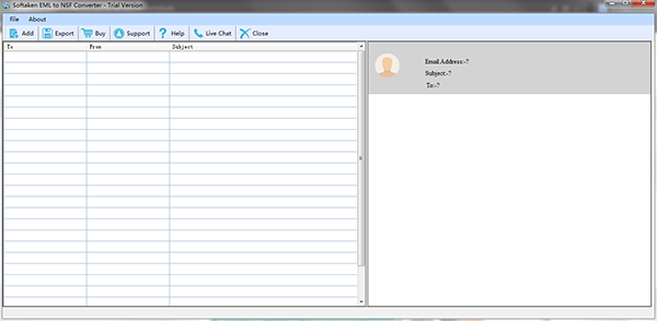 Softaken EML to NSF Converter截图