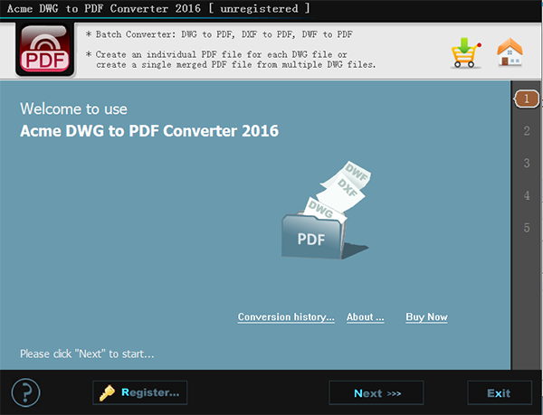 Acme DWG to PDF Converter截图