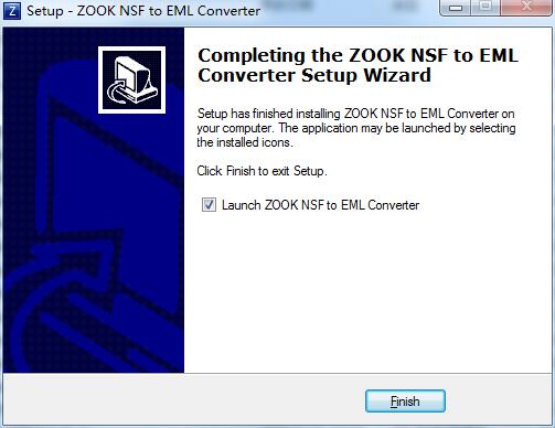 ZOOK NSF to EML Converter截图