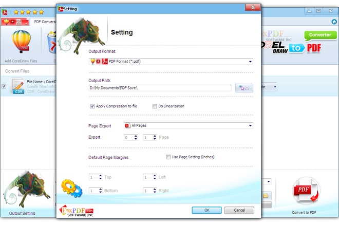 FoxPDF CorelDraw to PDF Converter截图