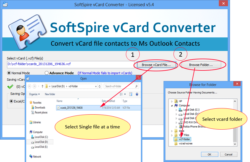 SoftSpire vCard Converter截图