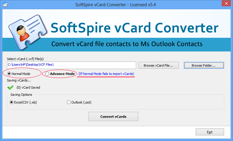 SoftSpire vCard Converter截图