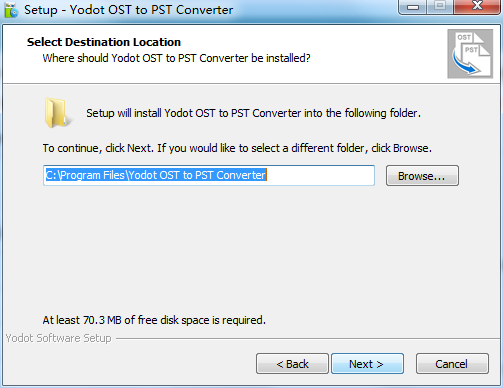 Yodot OST to PST Converter截图