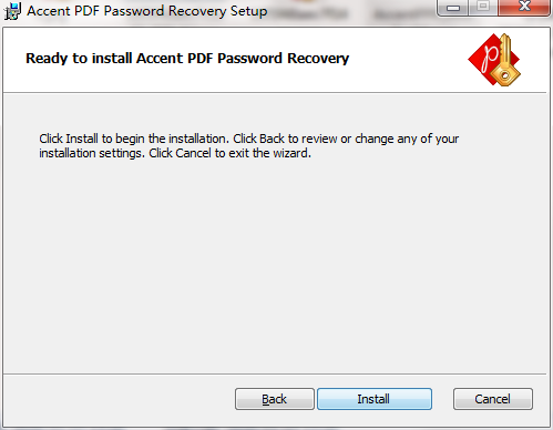 Accent PDF Password Recovery截图