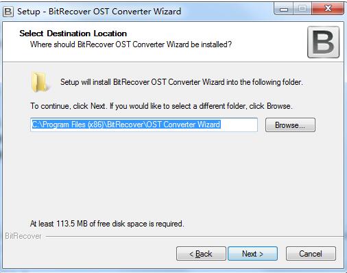 BitRecover OST Converter Wizard截图