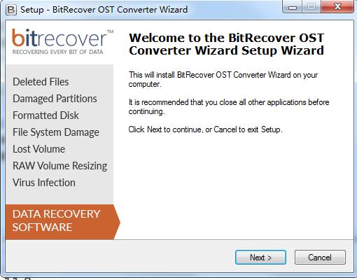 BitRecover OST Converter Wizard截图