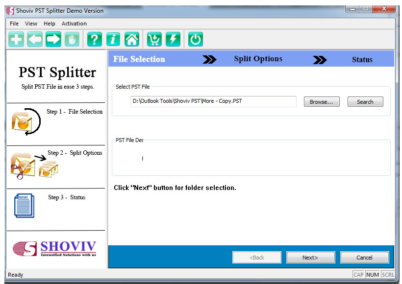 Shoviv PST Splitter截图