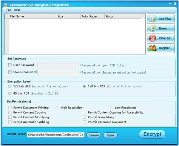 Coolmuster PDF Encrypter截图