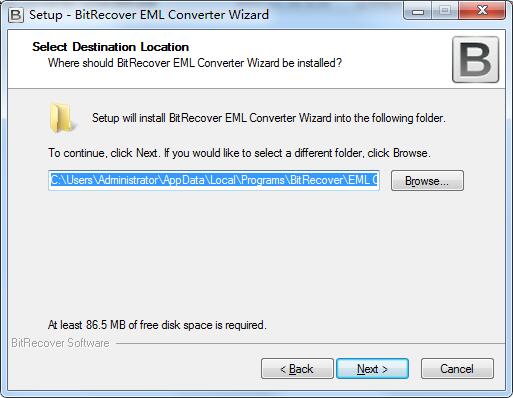 BitRecover EML Converter Wizard截图