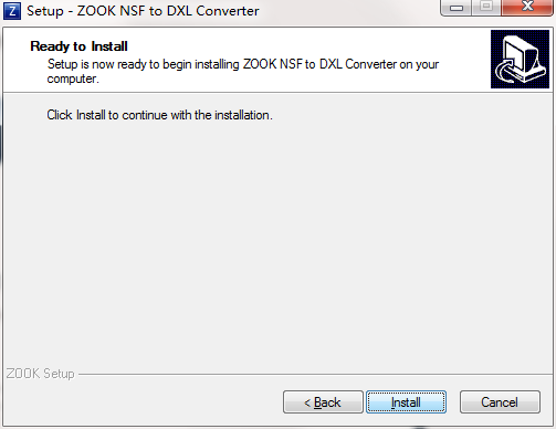 ZOOK NSF to DXL Converter截图