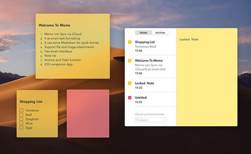 Memo笔记 for Mac截图