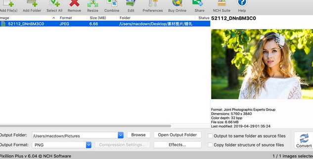 Pixillion图像转换器Mac截图