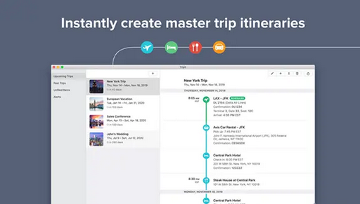 TripIt Mac截图