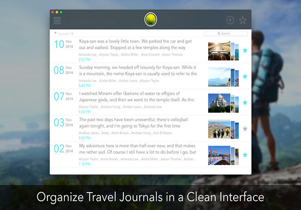 Travel Journal for Mac截图