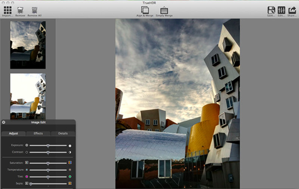 TrueHDR Mac截图
