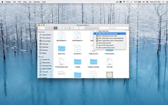 New File Menu Mac截图