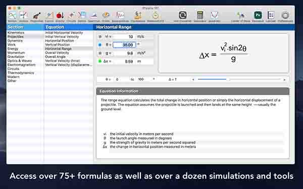 Physics 101 Mac截图