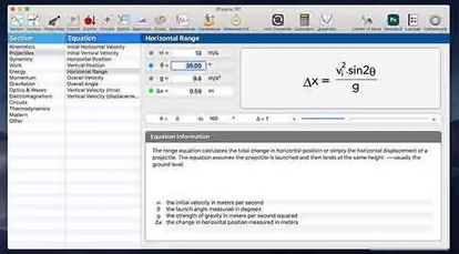 Physics 101 Mac截图