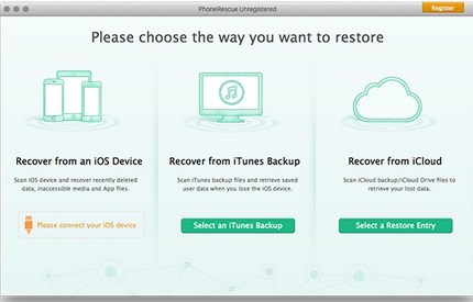 PhoneRescue for iOS Mac截图