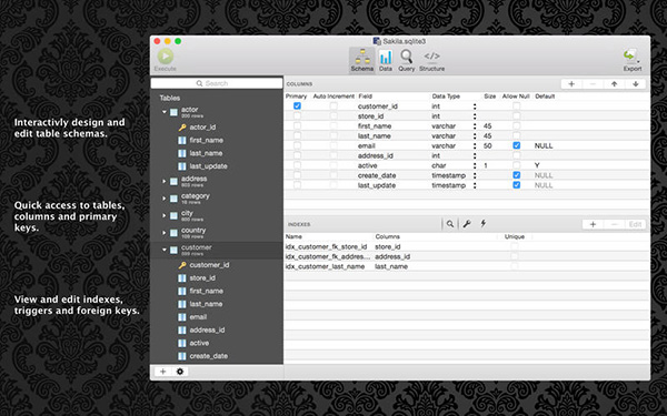 SQLPro for SQLite Mac截图