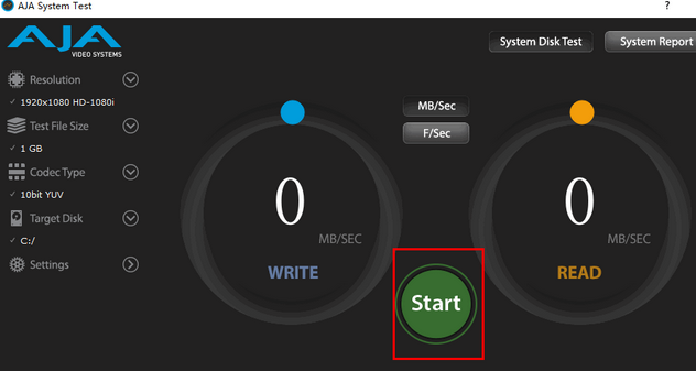 AJA System Test Mac截图