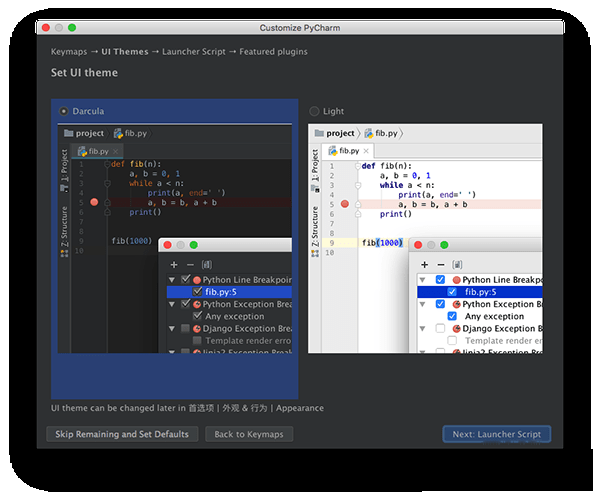 PyCharm CE for mac截图