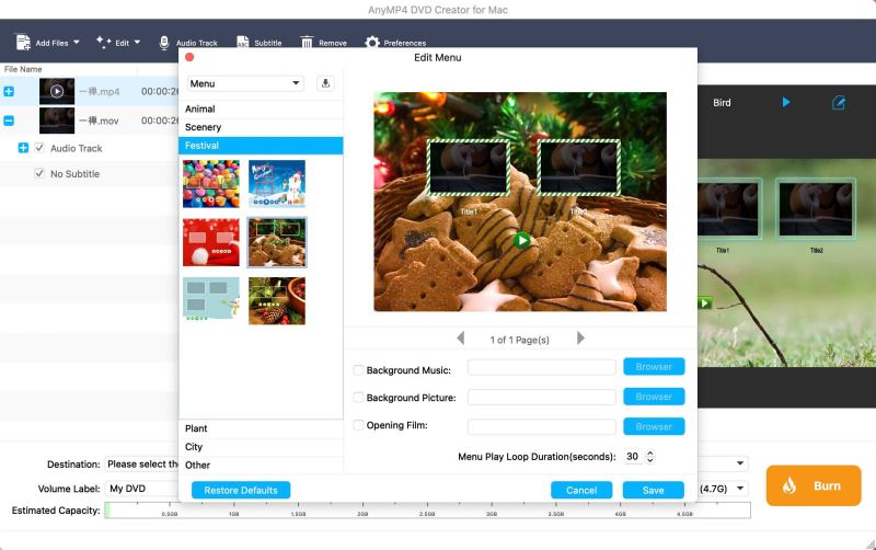 AnyMP4 DVD Creator Mac截图