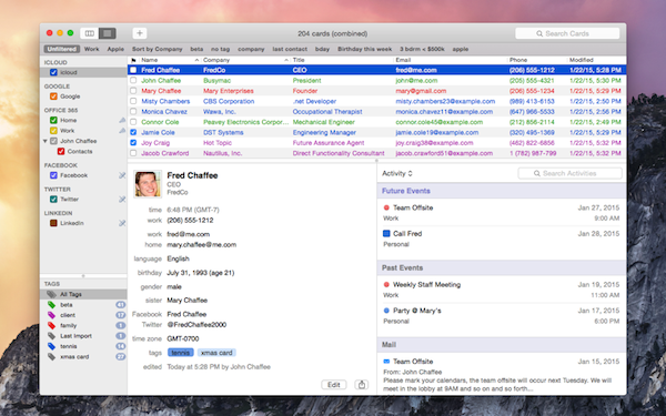 BusyContacts Mac截图