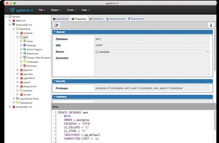 pgAdmin3 Mac截图