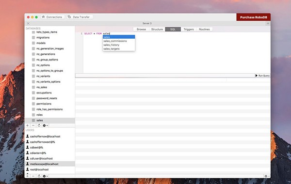 RoboDB MySQL数据库管理Mac截图