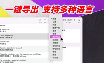 SRT翻译君Mac截图