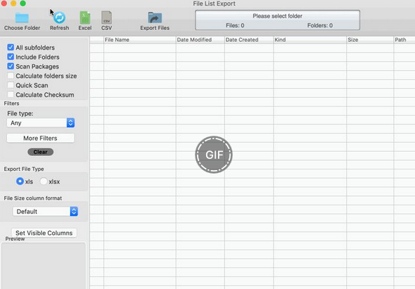 File List Export Mac截图