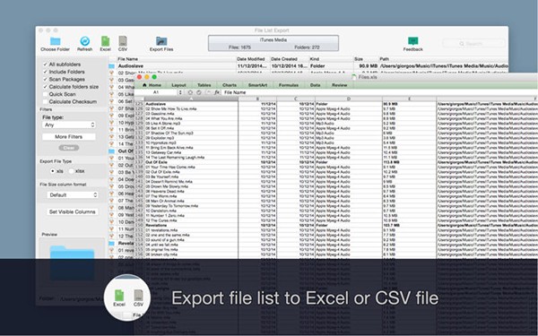 File List Export Mac截图