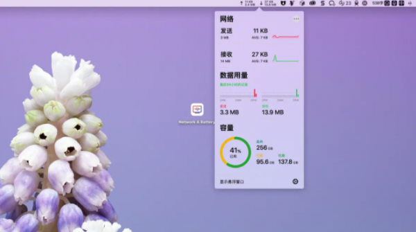 Network & Battery MAC截图