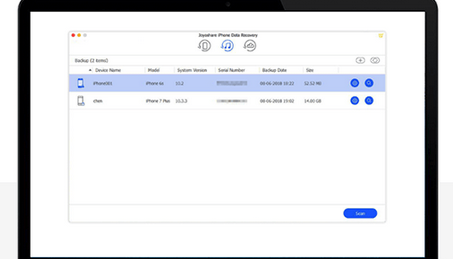 Joyoshare iPhone Data Recovery Mac截图