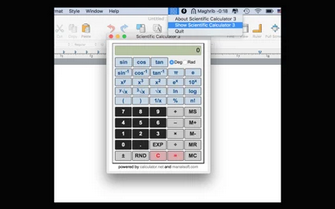 Scientific Calculator Mac截图