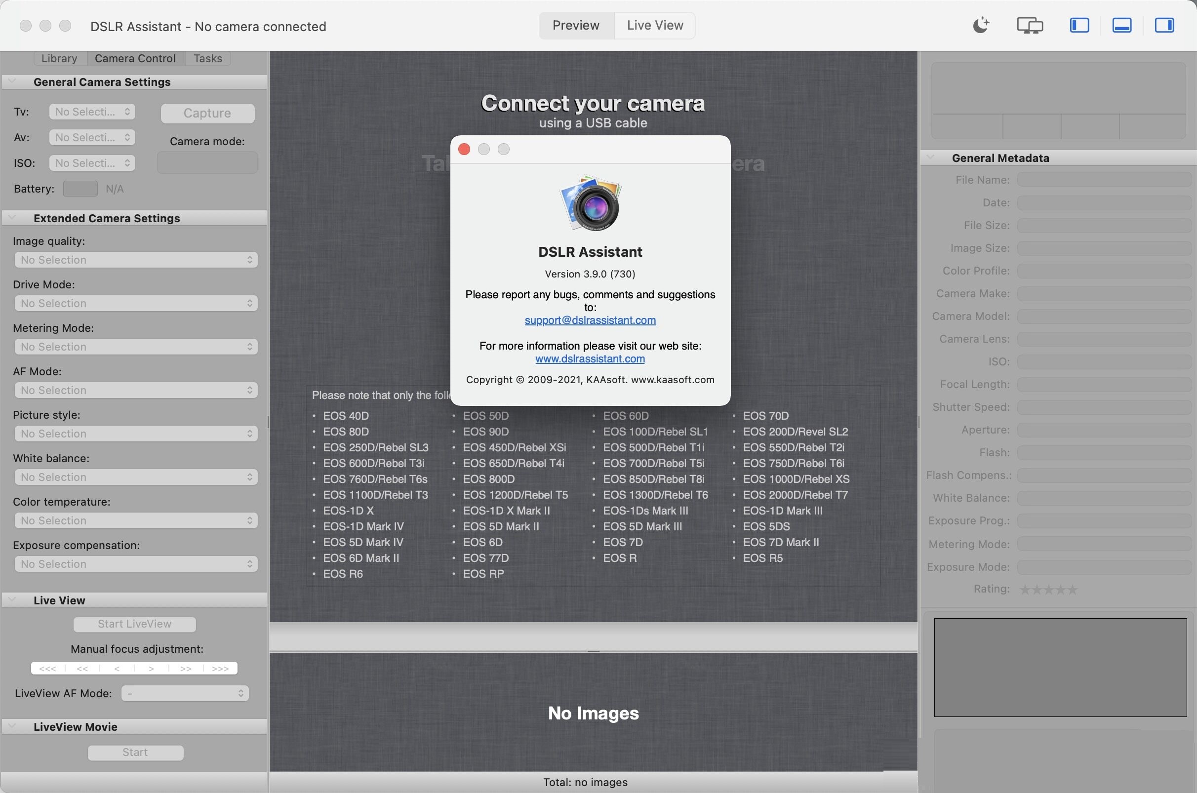 DSLR Assistant for Mac截图