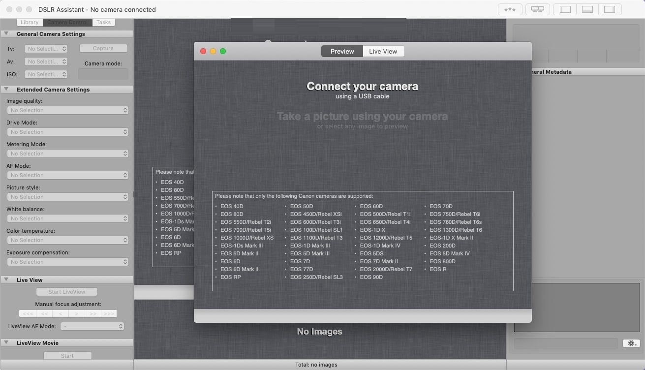 DSLR Assistant for Mac截图