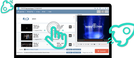 VideoSolo BD-DVD Ripper Mac截图