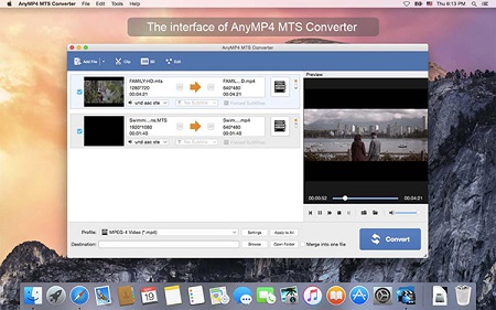 AnyMP4 MTS Converter Mac截图