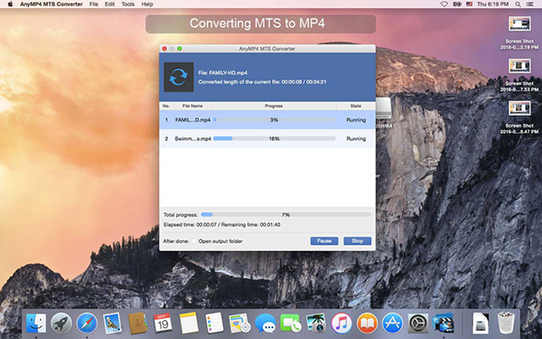 AnyMP4 MTS Converter Mac截图