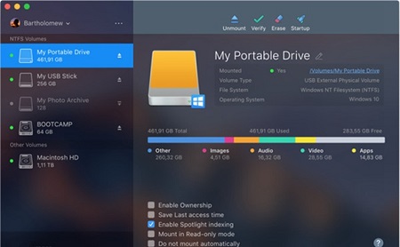 Paragon NTFS Mac截图