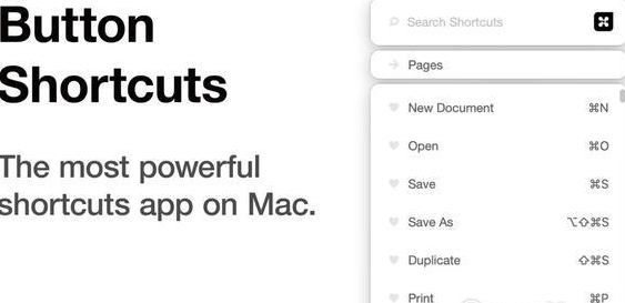 Button Shortcuts Mac截图