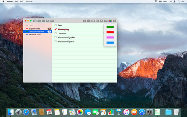 Make a List Mac截图